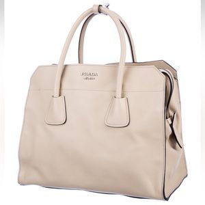 Prada Vitello Daino Double Zip Tote